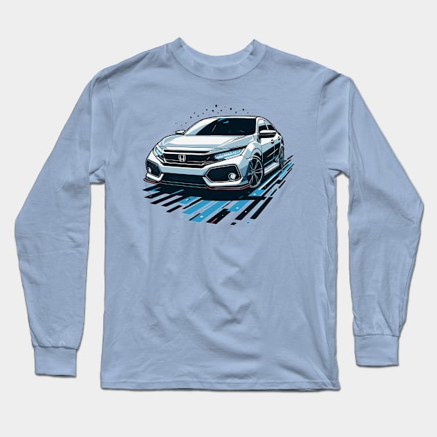 Honda Civic Long Sleeve T-Shirt by Vehicles-Art